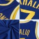 Custom Royal White-Orange Authentic Throwback Basketball Jersey