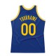 Custom Royal Gold-White Authentic Throwback Basketball Jersey