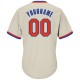 Custom Cream Orange-Royal Authentic Throwback Rib-Knit Baseball Jersey Shirt