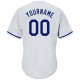 Custom White Royal-Red Authentic Throwback Rib-Knit Baseball Jersey Shirt