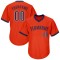 Custom Orange Navy-White Authentic Throwback Rib-Knit Baseball Jersey Shirt