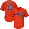 Custom Orange Navy-White Authentic Throwback Rib-Knit Baseball Jersey Shirt