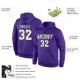 Custom Stitched Purple White-Old Gold Sports Pullover Sweatshirt Hoodie