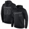 Custom Stitched Black Black-Gray Sports Pullover Sweatshirt Hoodie