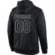 Custom Stitched Black Black-Gray Sports Pullover Sweatshirt Hoodie