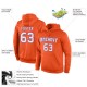 Custom Stitched Orange White-Purple Sports Pullover Sweatshirt Hoodie