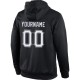 Custom Stitched Black White-Gray Sports Pullover Sweatshirt Hoodie