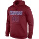 Custom Stitched Burgundy Burgundy-Light Blue Sports Pullover Sweatshirt Hoodie