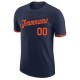 Custom Navy Orange Performance T-Shirt