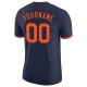 Custom Navy Orange Performance T-Shirt