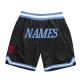 Custom Black Light Blue-Red Authentic Throwback Basketball Shorts