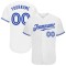 Custom White Royal Authentic Baseball Jersey