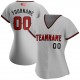 Custom Gray Red-Black Authentic American Flag Fashion Baseball Jersey