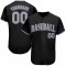 Custom Black Gray-Purple Authentic Baseball Jersey