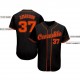 Custom Black Orange Baseball Jersey