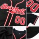 Custom Black Orange Authentic Baseball Jersey