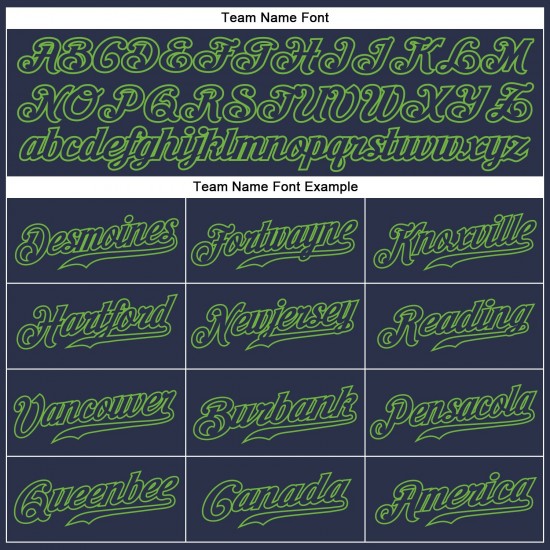 Custom Navy Navy-Neon Green Authentic Baseball Jersey