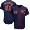 Custom Navy Red-White Authentic Baseball Jersey