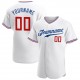 Custom White Red-Royal Authentic Baseball Jersey