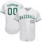 Custom White Kelly Green-Gray Authentic St. Patrick's Day Baseball Jersey