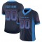 Custom Navy Powder Blue-Red Mesh Drift Fashion Football Jersey