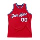 Custom Red White-Royal Authentic Throwback Basketball Jersey