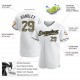 Custom White Camo-Black Authentic Baseball Jersey