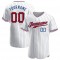 Custom White Royal Strip Red-Royal Authentic Baseball Jersey