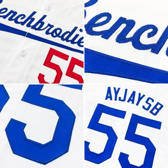 Custom White Navy Authentic Baseball Jersey