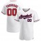 Custom White Red-Navy Authentic Baseball Jersey