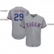 Custom Gray Royal-Red Baseball Jersey