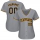 Custom Gray Black-Gold Baseball Jersey