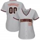 Custom Gray Black-Khaki Baseball Jersey