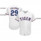 Custom White Royal-Red Baseball Jersey