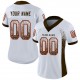 Custom White Brown-Orange Mesh Drift Fashion Football Jersey