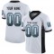 Custom White Black-Panther Blue Mesh Drift Fashion Football Jersey