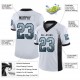 Custom White Black-Panther Blue Mesh Drift Fashion Football Jersey